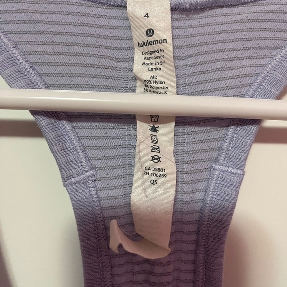 Periwinkle Lululemon tank - Picture 5 of 5